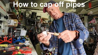 How to cap off copper pipes
