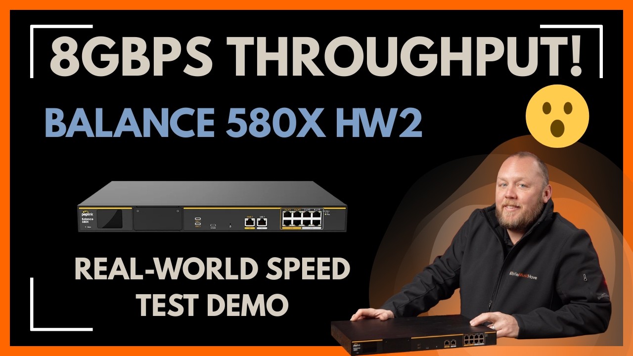 Peplink Balance 580X Explained: Enterprise 10GbE Multi-WAN Redundancy (Fiber + 5G + Starlink)