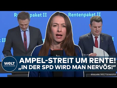 DEUTSCHLAND: Nächste Krise in der Ampel! Streit zwischen FDP und SPD um Rente spitzt sich zu