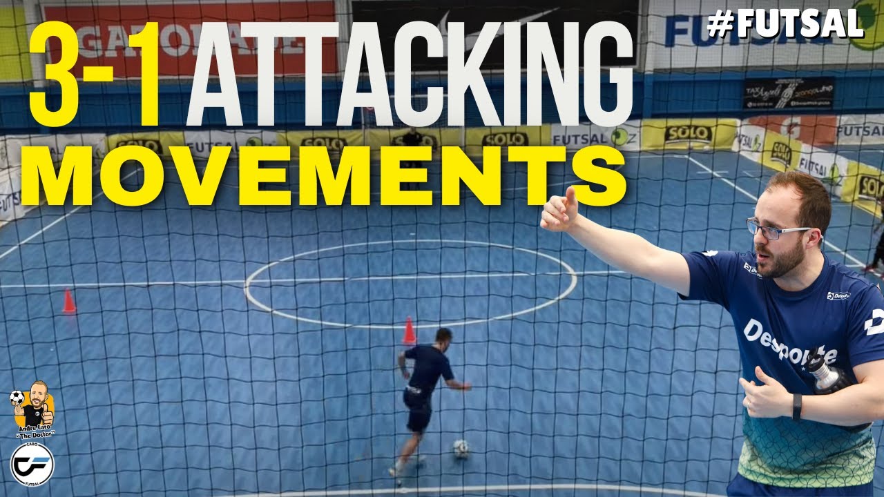 FUTSAL 3-1 ATTACKING MOVEMENTS - Formasi Futsal Attack 3-1