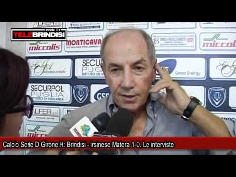 Calcio, Serie D Girone H, Brindisi - Irsinese Matera 1-0. Le interviste