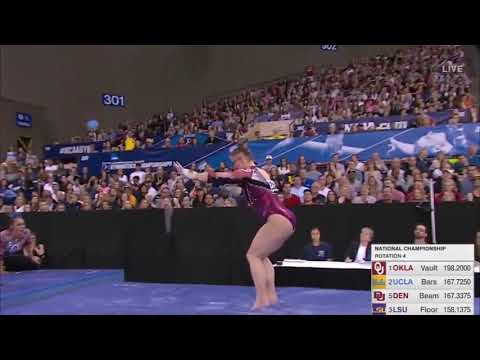 Brenna Dowell (Oklahoma) 2019 Vault National Championship Finals 9.9875