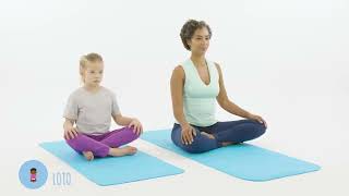 Wave Yoga for Kids 🌊 | Lotus Pose 🧘♀️ | Fun Yoga Practice to Connect with Inner Energy ✨