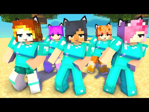 simple dimple poi poi pro aphmau and friends and family - minecraft animation #shorts