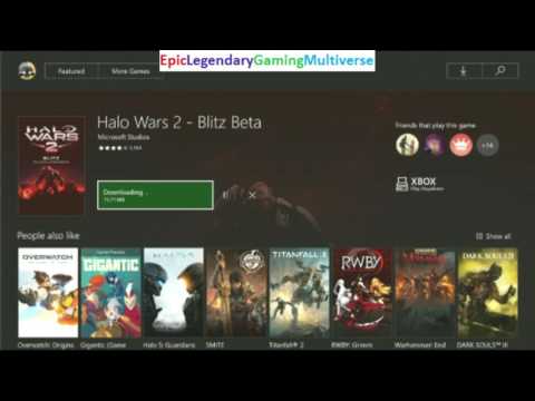 Tutorial For How To Download & Install The Halo Wars 2 Blitz Beta For Free On Xbox Live On Xbox One