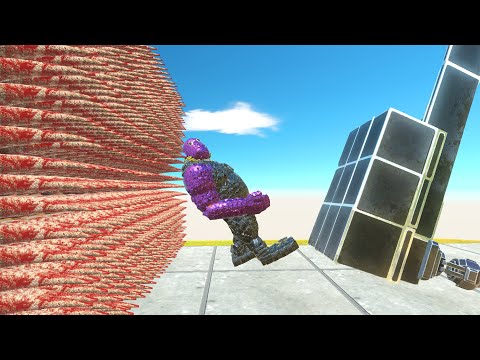 Jet Hammer and Spikes Wall vs Mecha Units | Animal Revolt Battle Simulator