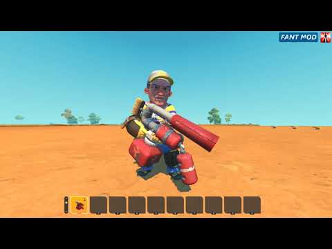 Scrap Mechanic Mod | Fant Mod 6.71 - New Handheld Weapon - Flamethrower