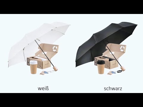 FARE® Set ÖkoBrella To Go - Taschenschirm und Iso-Becher (Art. 95029)
