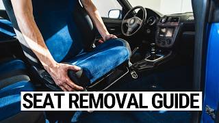 How to Remove Subaru Seats Without Breaking Anything - WRX, STI, Forester, Outback
