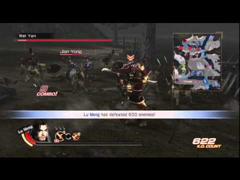 Wu Story Mode Stage 3-5 Battle of Fan Castle - Part 2 Dynasty Warriors 7 HD