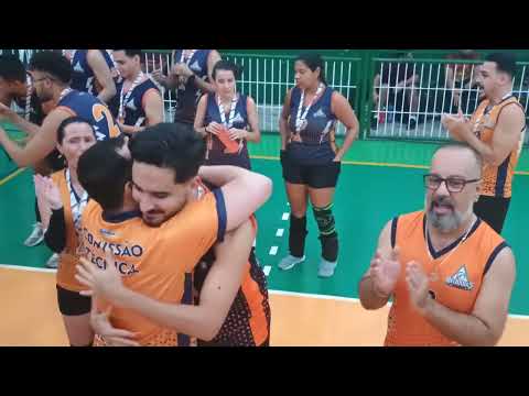 VIII Copa Paulista de Vôlei Misto Iniciante - premiação Prata - time Osasco