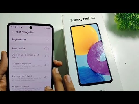 Samsung galaxy m52 5G face lock setting | how to enable & disable face lock | face lock Kaise lagaye