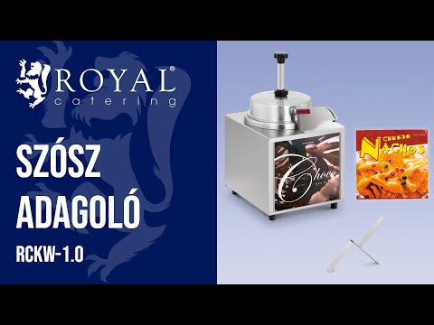 Videó - Szósz adagoló - fűtőfunkcióval - nachos sajtszósz - csokoládészósz - 3,3 l
