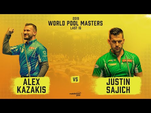 Alex Kazakis vs Justin Sajich | 2019 World Pool Masters Last 16