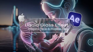 Liquid Glass Effect in After Effects+ Liquid Glass Preset Pack-English