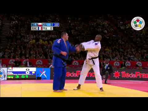 Judo Grand Slam in Paris 2012: +100kg RINER, Teddy (FRA) - WOJNAROWICZ, Janusz (POL)
