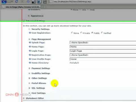 DotNetNuke Tutorial - How to activate the site log feature - Video #39