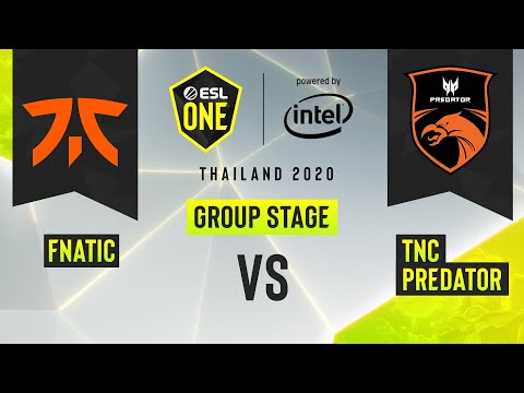 Dota2 - Fnatic vs. TNC Predator - Game 1 - ESL One Thailand 2020 - Group Stage - AS