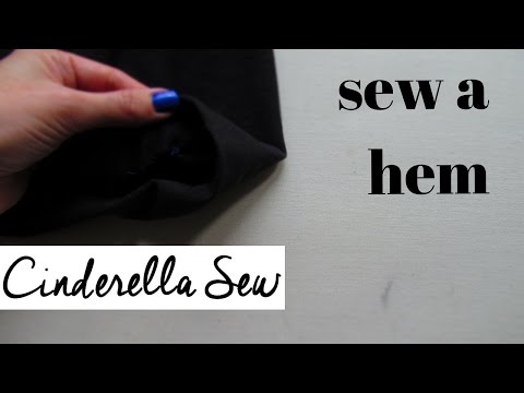 How to hem the bottom of a dress or skirt - Sew a blind hem by hand - Invisible hemming tutorial