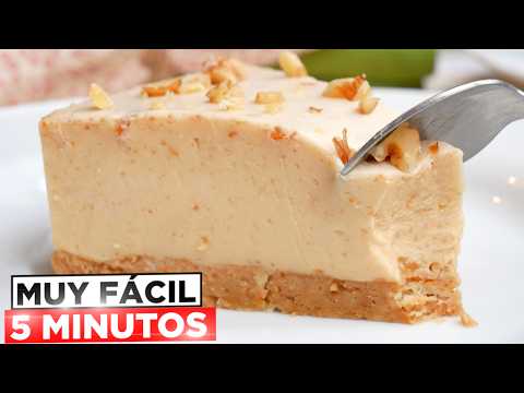 TARTA de TURRÓN en 5 MINUTOS 🍰🎄 La Receta Navideña Más Fácil 😍¡SIN HORNO!