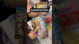 pov: you asked your friend to pick pokemon packs for you 2 😭 #pokemon #pokemontcg #pokemoncards
