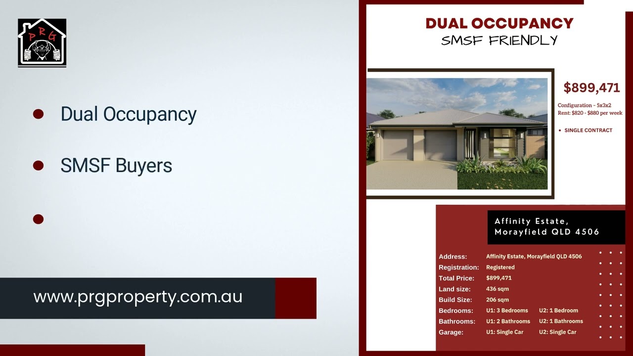 SMSF Friendly Dual occupancy! Affinity Estate Morayfield QLD