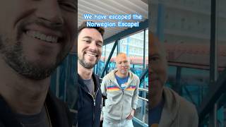We have escaped! Our final steps as we disembark the Norwegian Escape for the final time #cruise