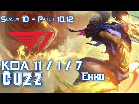 T1 Cuzz EKKO vs SYLAS Jungle - Patch 10.12 KR Ranked