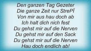 Terrorgruppe - Ich Lieb Dich Nicht Lyrics