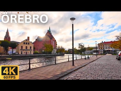 Rundfahrt 4K: Örebro Schweden 🇸🇪 | Städtereise