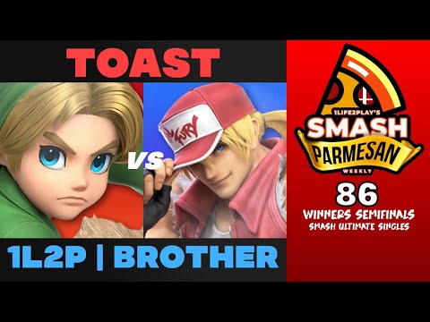 Toast vs 1L2P  Brother - Smash Ultimate Singles Winners Semifinals Smash Parmesan 86 - Young Link vs