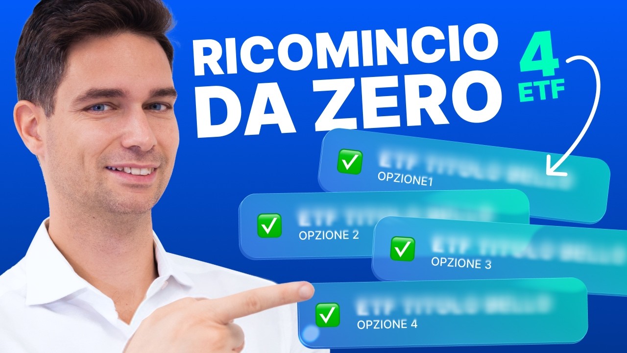 Quali 4 ETF avrei in portafoglio oggi se ricominciassi con €200.000