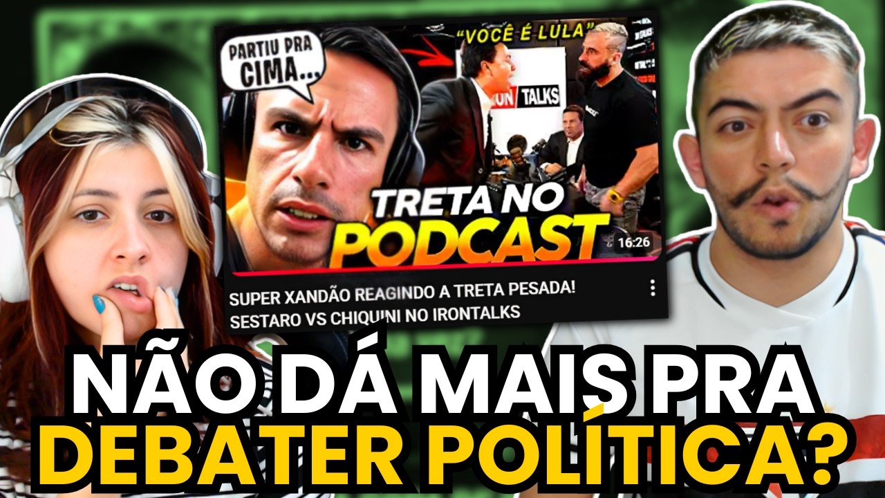SUPER XANDÃO REAGINDO A TRETA PESADA! SESTARO VS CHIQUINI NO IRONTALKS | react
