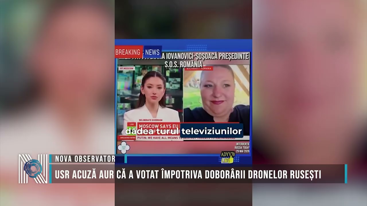 USR acuză AUR că a votat împotriva doborârii dronelor rusești