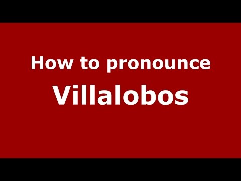 How to pronounce Villalobos (Colombian Spanish/Colombia)  - PronounceNames.com