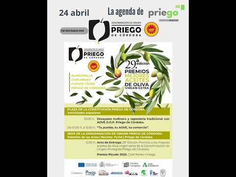 29a edición Premios Mejores Aceites de Oliva Virgen Extra DOP 'PRIEGO DE CÓRDOBA'