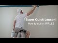 Super Quick Lesson How To Cut In The Walls
