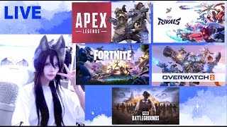 【顔出し】9月の３連休スペシャル✡いろんなFPS系ゲームをやろうの会✡ㅇㅅㅇFortnite→APEX→Marvel Rivals→OW2→PUBG＜予定＞