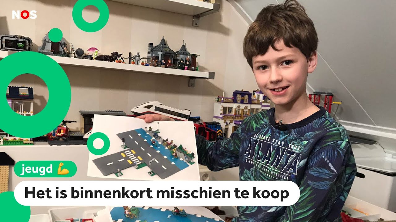 Dorus van 10 zorgt voor fietspaden in Lego