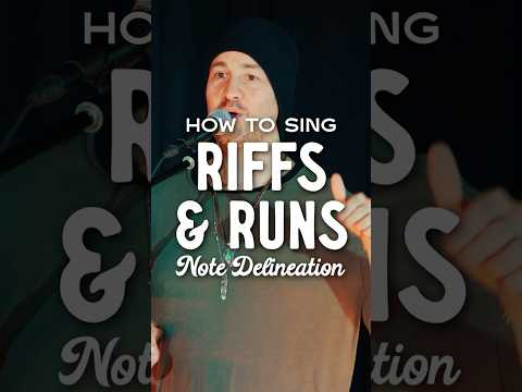 How To Sing Riffs and Runs: Note Delineation #riffing #riffs #singing #music #wolflikeme #shorts