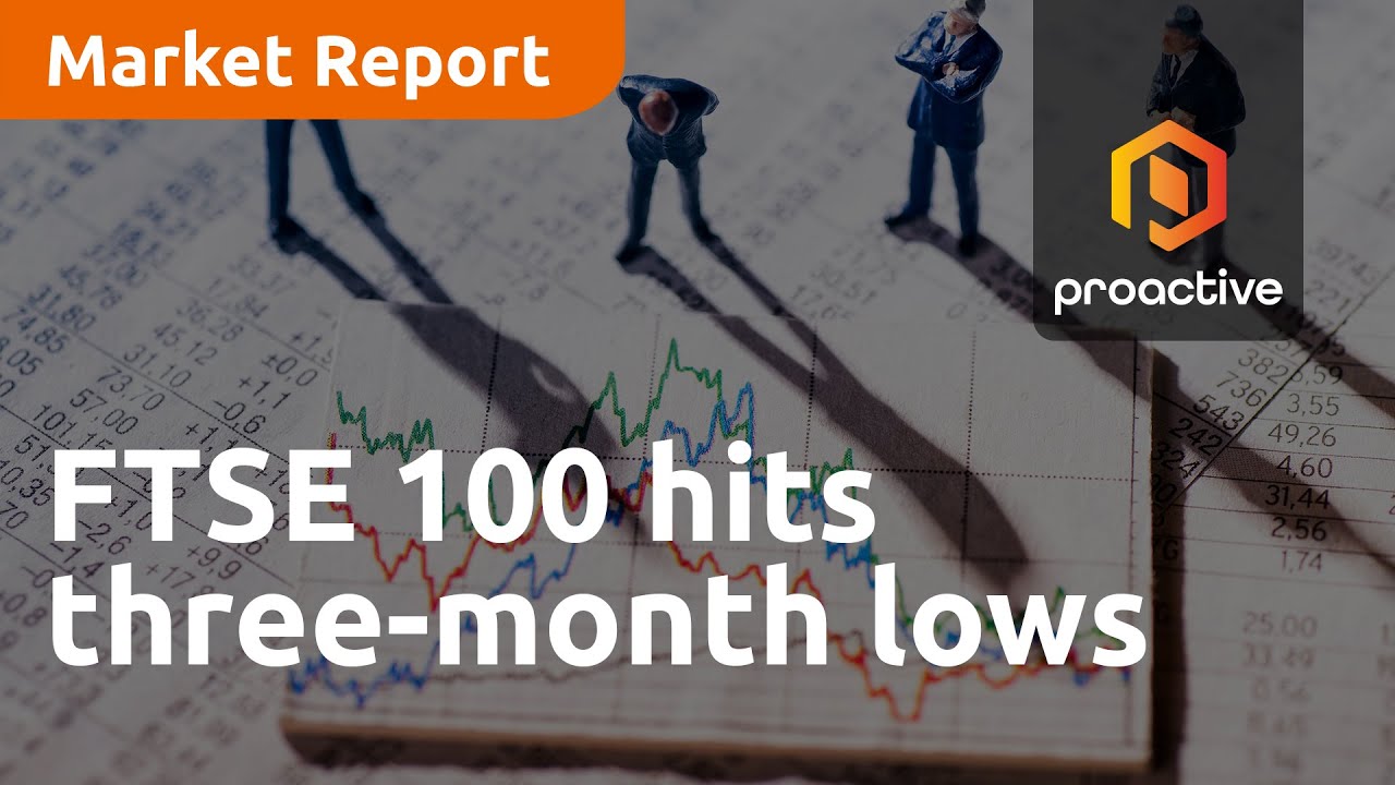 FTSE 100 hits three-month lows - Market Report