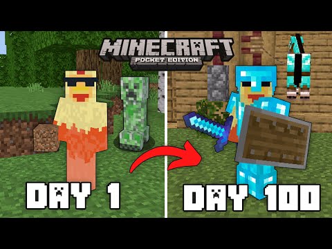 Surviving 100 Days in Minecraft Bedrock Edition (Tagalog)