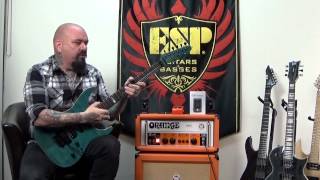 Video thumbnail for ESP USA M-III See Thru Blue HSS Electric Guitar Demo by 6-String