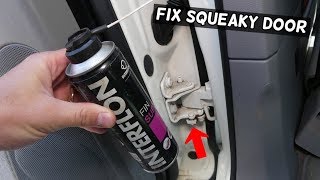 HOW TO FIX SQUEAKY CAR DOOR. Super Easy