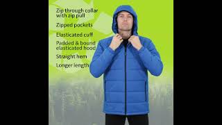 Vidéo Result Recycled hooded padded parka