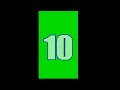 10 Sec Timer Countdown With Green Screen Background 4k