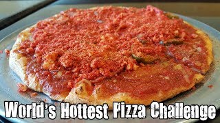 World&#39;s Hottest Pizza Challenge (Carolina Reaper Flamin&#39; Hot Cheetos Pizza)