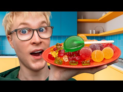 Selviydytään 24h pelkällä karkilla!