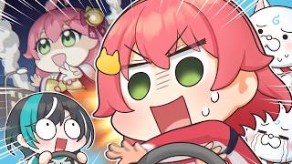 【手描き】無免許みこちとちは教官のあえんびえんドライブ【さくらみこ/輪堂千速/ホロライブ切り抜き】