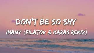 Imany {Filatov &amp; Karas Remix}- Don&#39;t Be So Shy (Lyrics)